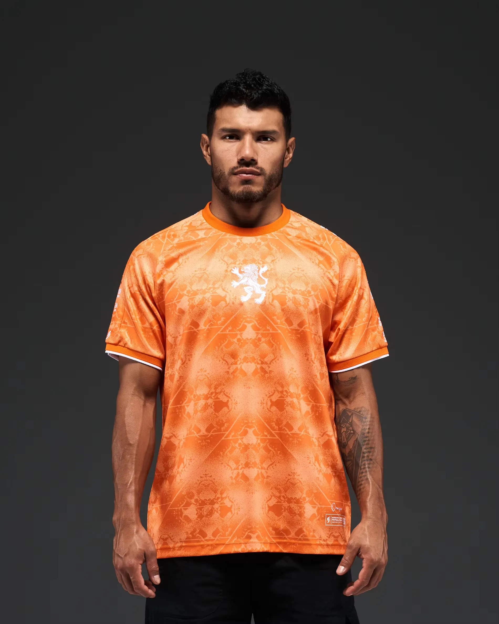 Assisting World Football Events, Dutch Creative Concept Jersey, Summer Jersey Designed for Solo Use, 3D Printed Soccer Jerseys