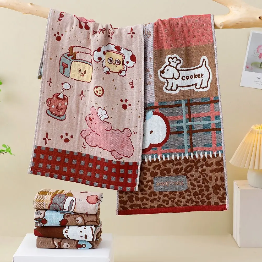 New 34x74cm Large Hand Towel Soft Absorbent Face Towels Decorative 4 Layer Cotton Gauze Bath Towel Home Restaurant