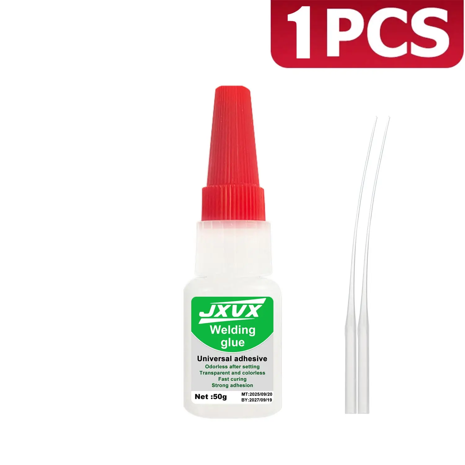 JXVX 50g Lassen Hoge Sterkte Vette Lijm - Universele Superlijm Machtige Instant Lijm voor Hars Keramiek Metaal Glas