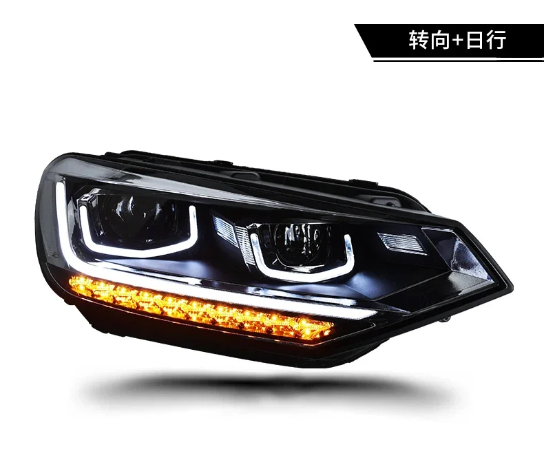 

Airow2016-2018 для Volkswagen Touran светодиодная фара с биксеноновой линзой проектора LD