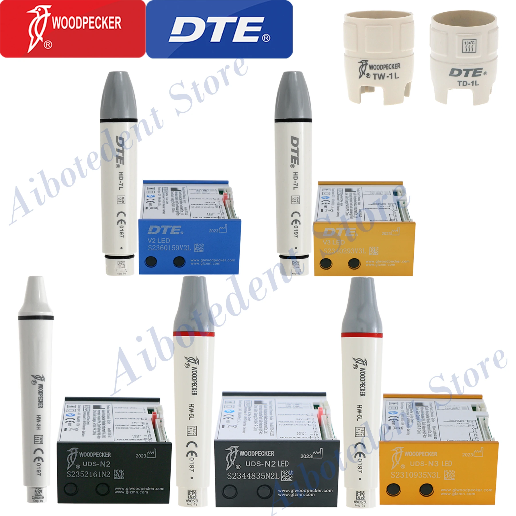 

Woodpecker/DTE Dental Ultrasonic Scaler Piezo LED Build-In UDS N2/N3 V2/V3 Detachable Handpiece Fit EMS