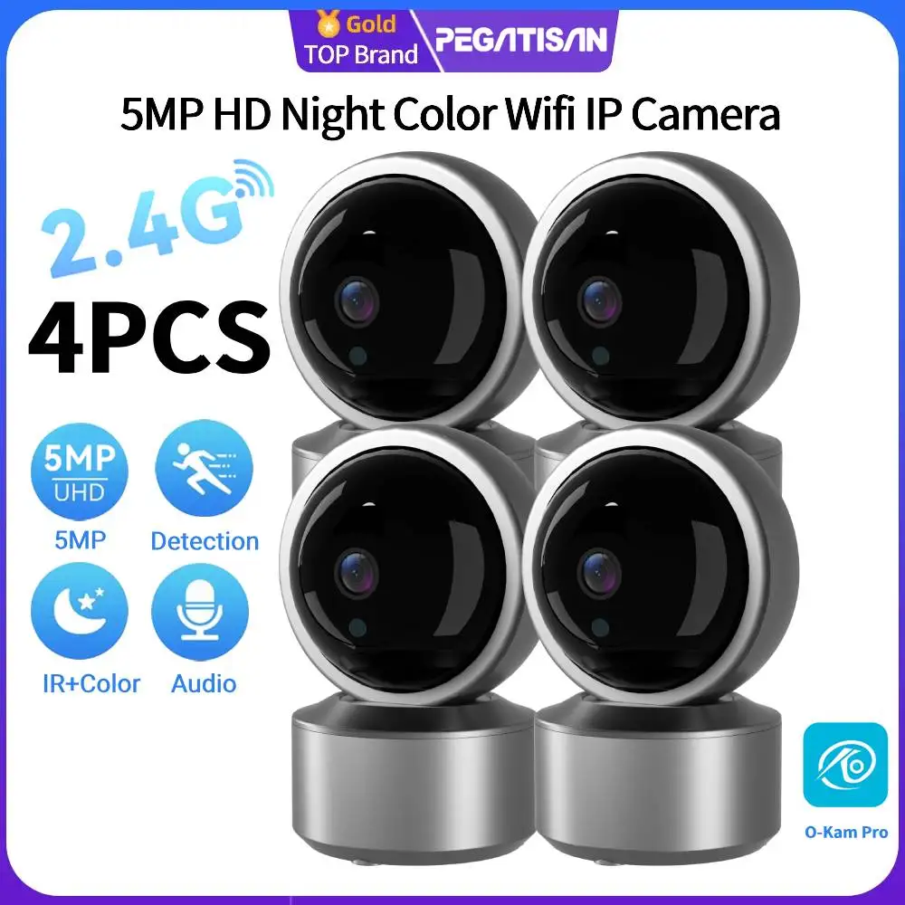 

PEGATISAN Tuya IP WiFi Camera Baby Monitor Indoor Surveillance Camera Wireless Cameras Auto Tracking Two Way Audio Video Monitor