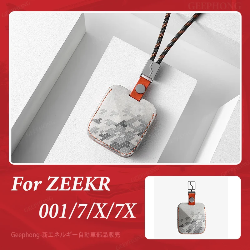 

Genuine For Zeekr X 001 007 009 7X Car accessories OEM Bluetooth smart key protective cover All for car Cowhide