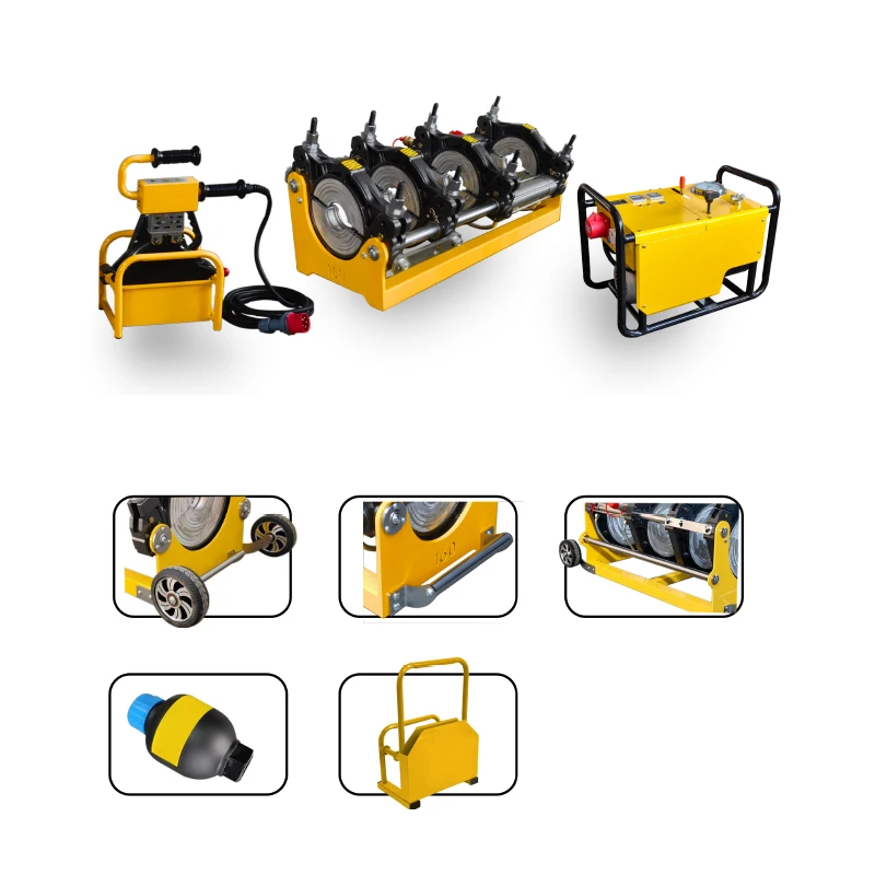 New 50-200mm Strong-Power Hydraulic Welding Machine for PE/PP/PVDF Pipes with Pressure Gauge CE ISO Certified