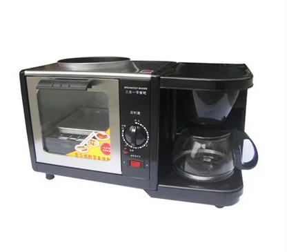 Máquina para hacer pan al precio más bajo, toster de café/desayuno 3 en 1 como se ve en la televisión
