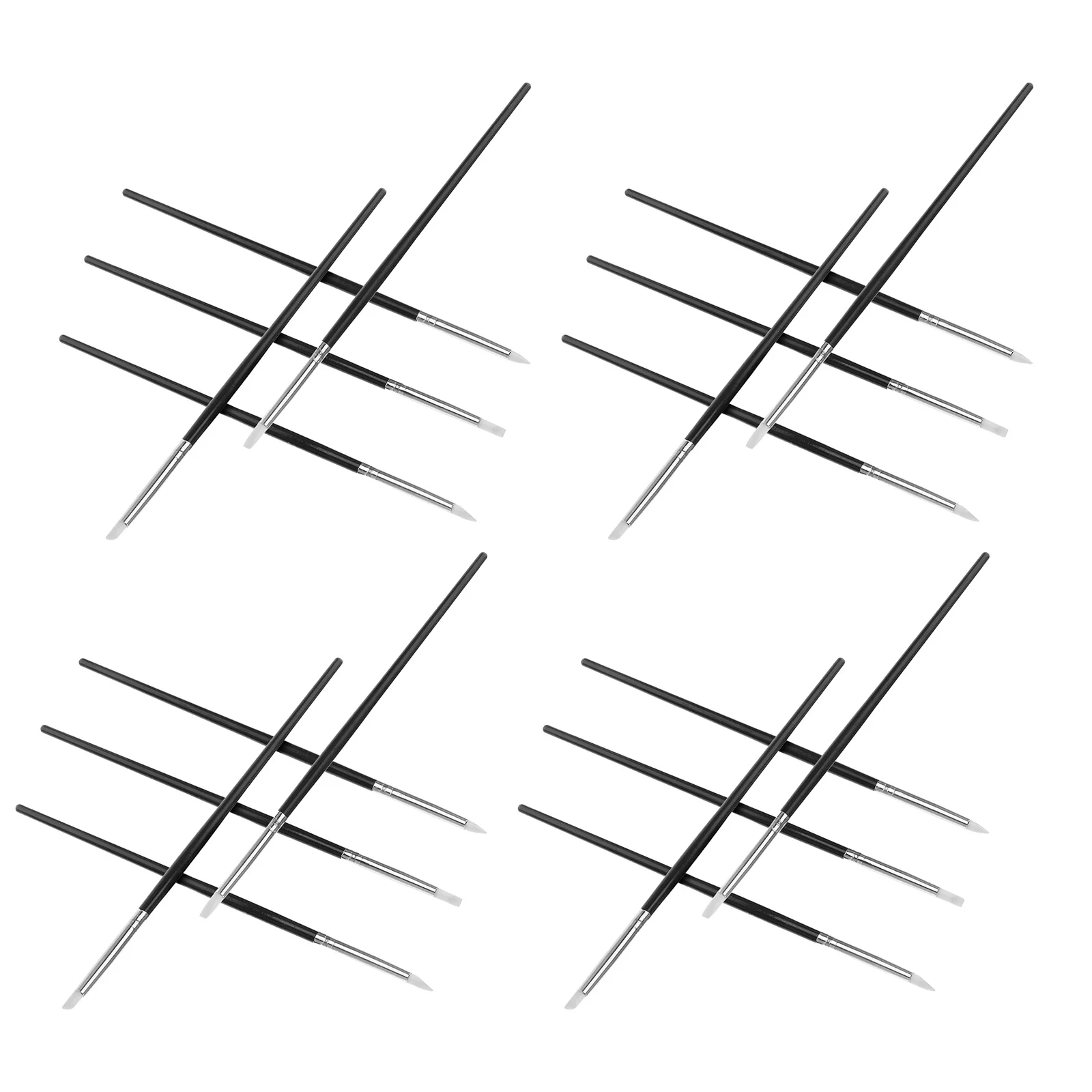 

25Pcs Nail Art Pens Set Soft Silicone Applicator Tips for Efficient Embossing Sculpting Nail Design Silicone Brush for Nails