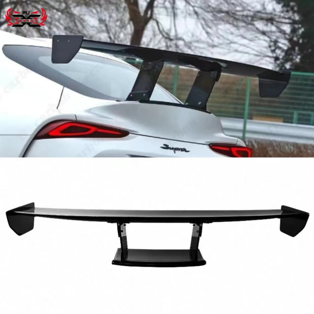 For Toyota Supra GR A90 A91 MK5 2019+ Carbon Fiber Spoiler Rear Wing Trunk Wing Splitter Racing Rear Wing Body Kit VRS Style