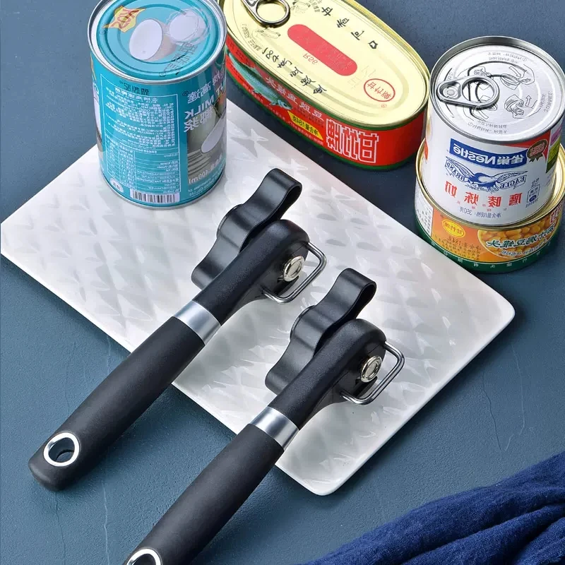 

1PC Can Opener Stainless Steel Professional Safety Multifunction Convenient Fast Save Time Easy Manual Jar Opener Kitchen Tools