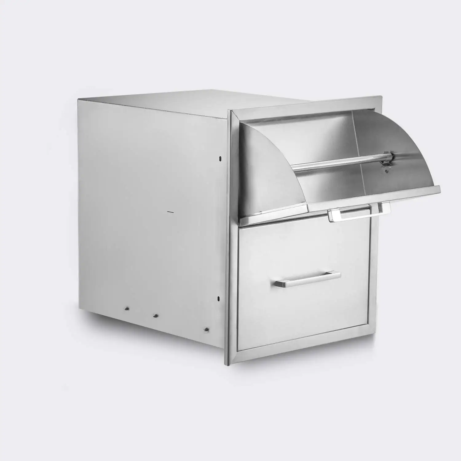 Outdoor Kitchen Drawers Stainless Steel 1-Drawer w/Paper Towel Holder Drawer Combo Works with Your Grilling or Prep Zones