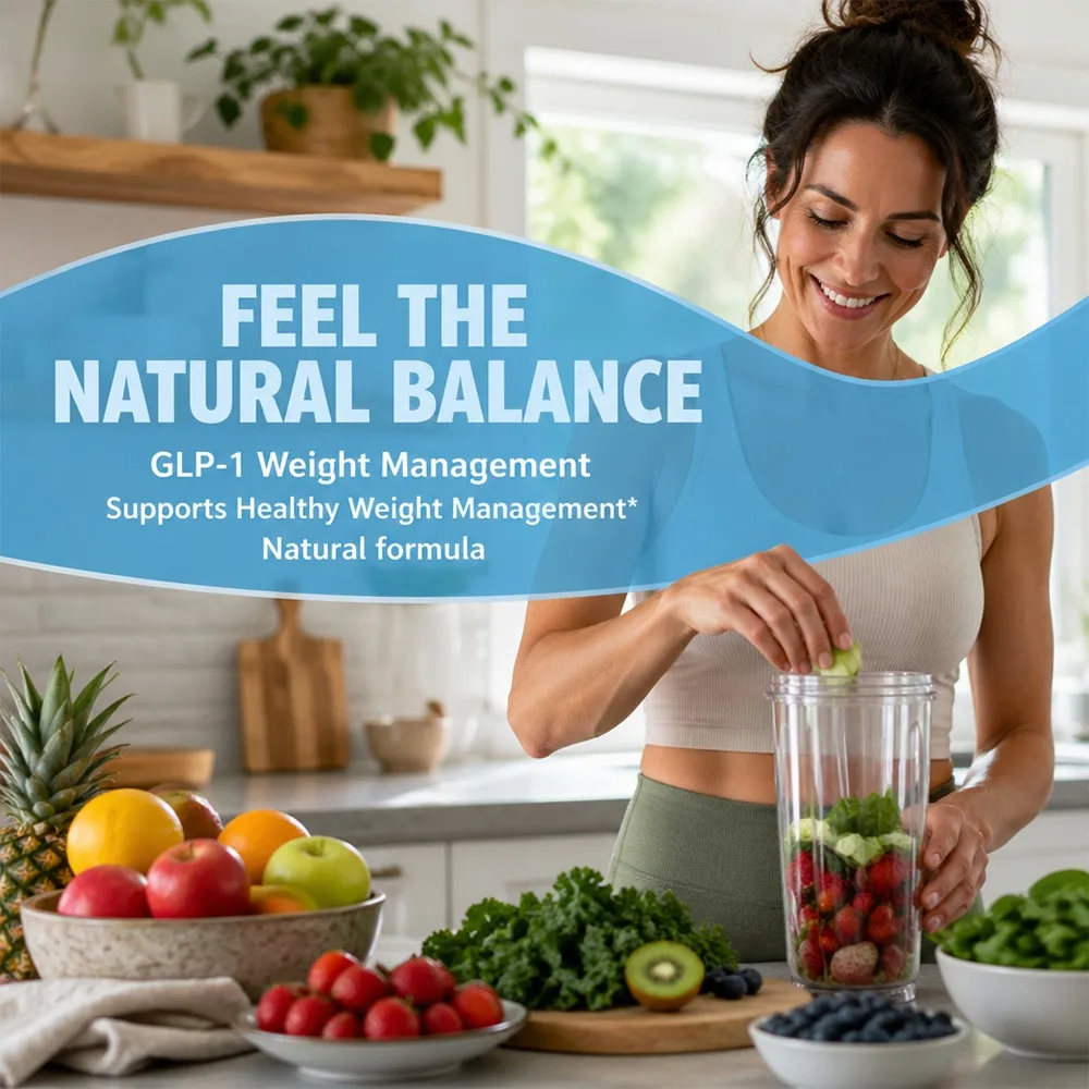 GLP-1 Support - Promotes Digestion and Gut Health, Controls Appetite, Boosts Metabolism, Strengthens Immunity, Non-GMO