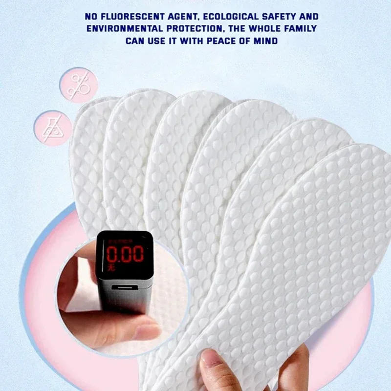 5 Paare/paket Natur Holz Zellstoff Einlegesohle Männer Frau Dünne Sport Schuhe Sohle Atmungsaktiv Schweiß Weichen Komfort Schuh Pads Einweg Einlegesohlen