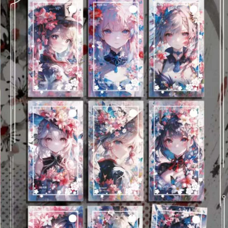 Wholesale Goddess Story Collection Card Duoduo Culture Card Brick Acrylic Enamel Sakura New Year Drama Game Booster Trading Card view 2
