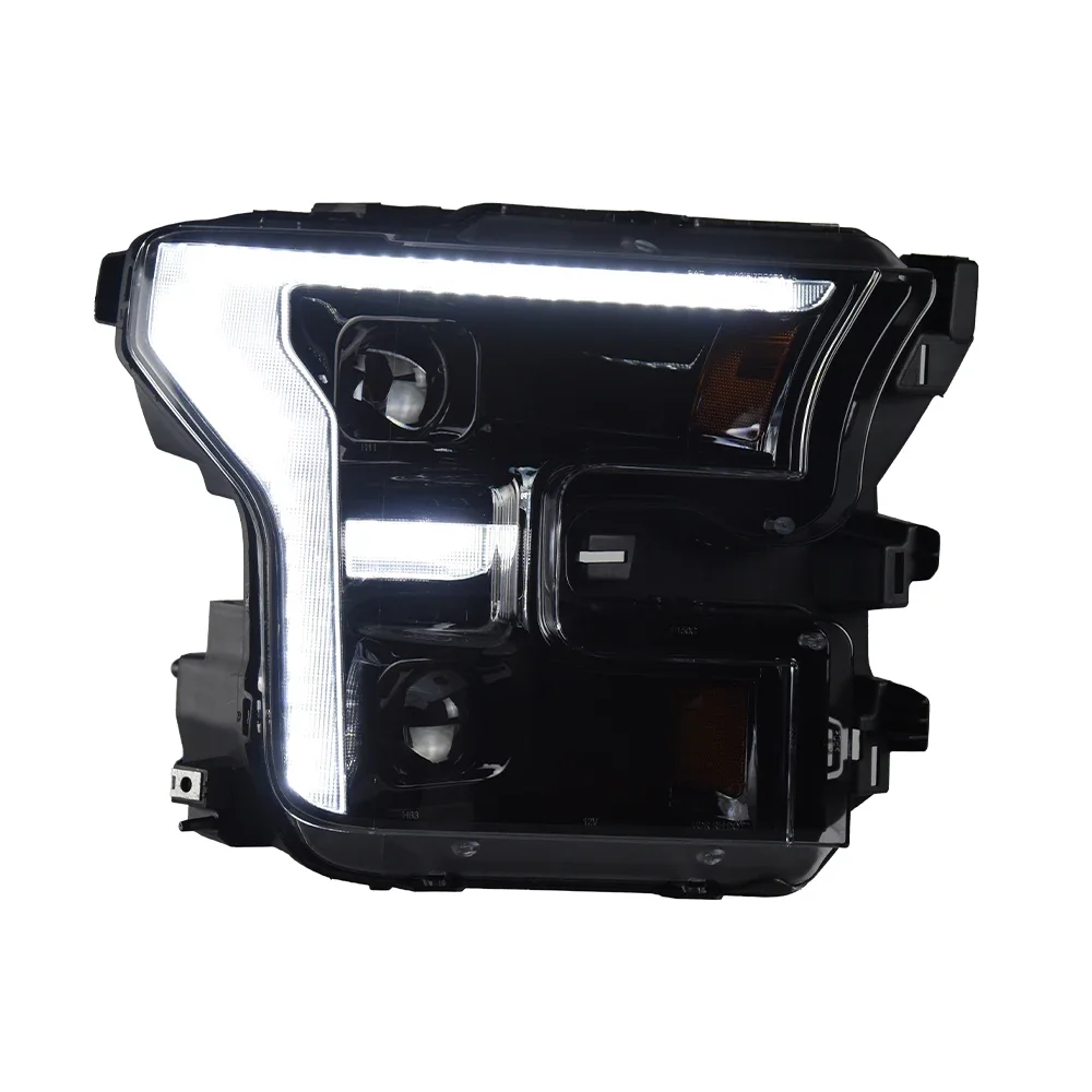 

For Ford Raptor F150 2015-2017 Car Front Lamps LED Auto Headlights Assembly Upgrade 2 Projector Lens New Style Car Accessories