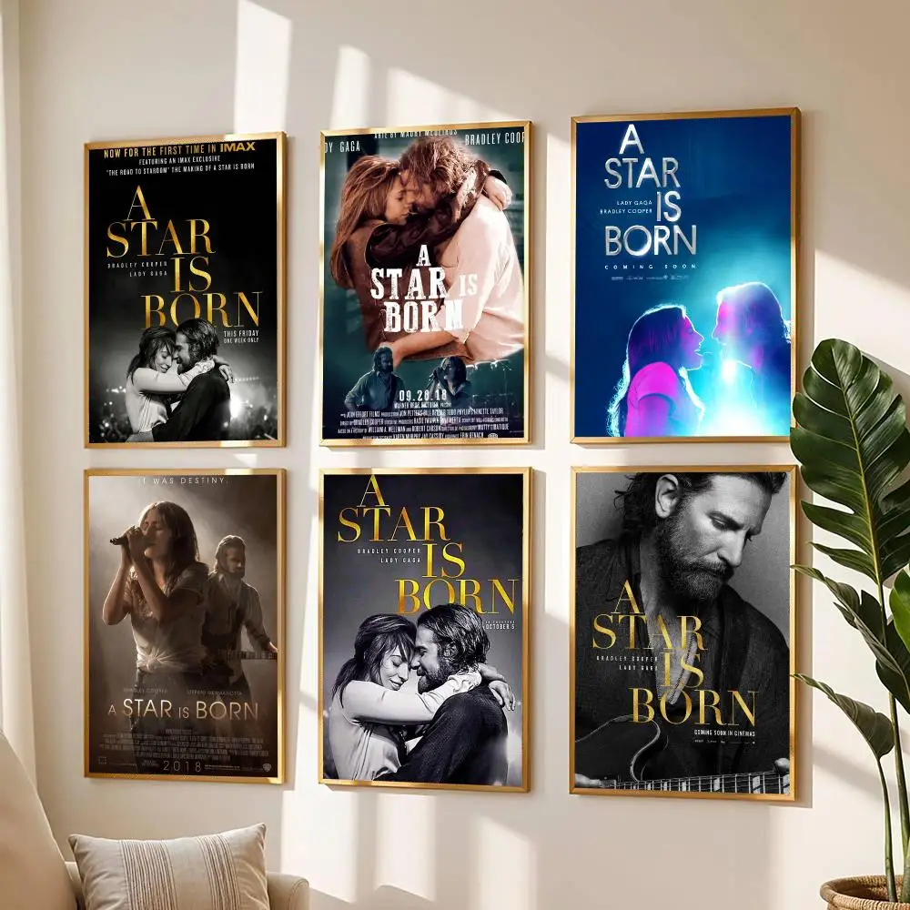 classic movie A-A Star Is Born 2018-N Painting Calligraphy Boho Botanical Decor for Living Room  Elegant Home Style