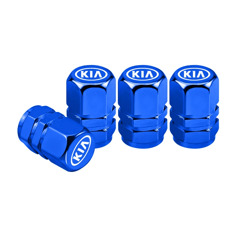 4Pcs for KIA Sportage Rio Ceed Picanto K5 K9 Sorento Car Wheel Tire Valve Caps Aluminum Alloy Dust Covers auto Accessories