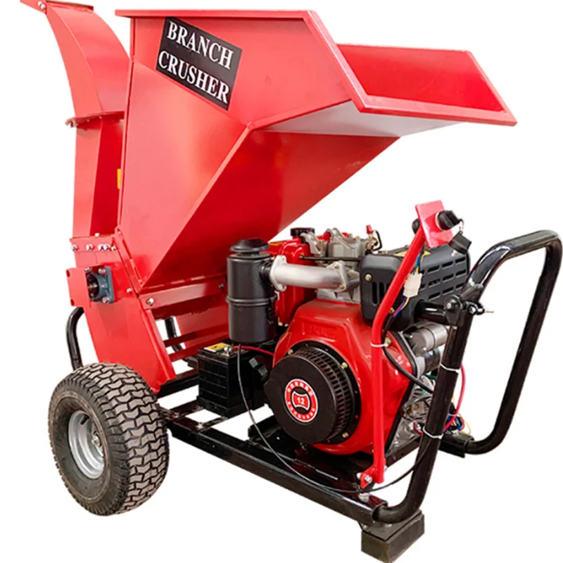 

2025Tree Branch Shredding Diesel Gasoline Grape Branch Orchard Apple Peach Pear Gardening Electric Branch Shredder