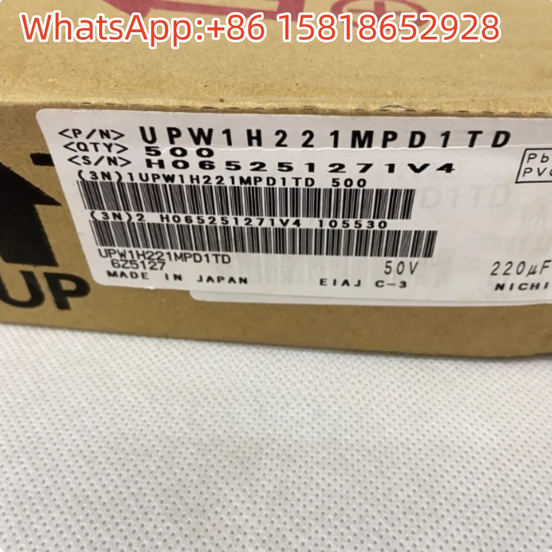 10 ชิ้น 220UF 50V ตัวเก็บประจุแบบอิเล็กโทรไลต์แท้ Nichicon Japan 50V 220UF 10X16 PW ความถี่สูง ความต้านทานต่ำ