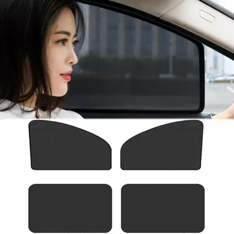 마그네틱 자동차 차양 안티 UV 전면 후면 창 차양 단열 플레이트 블랙 아웃 메쉬 스크린 자동차 개인 정보 보호 쉴드 커튼