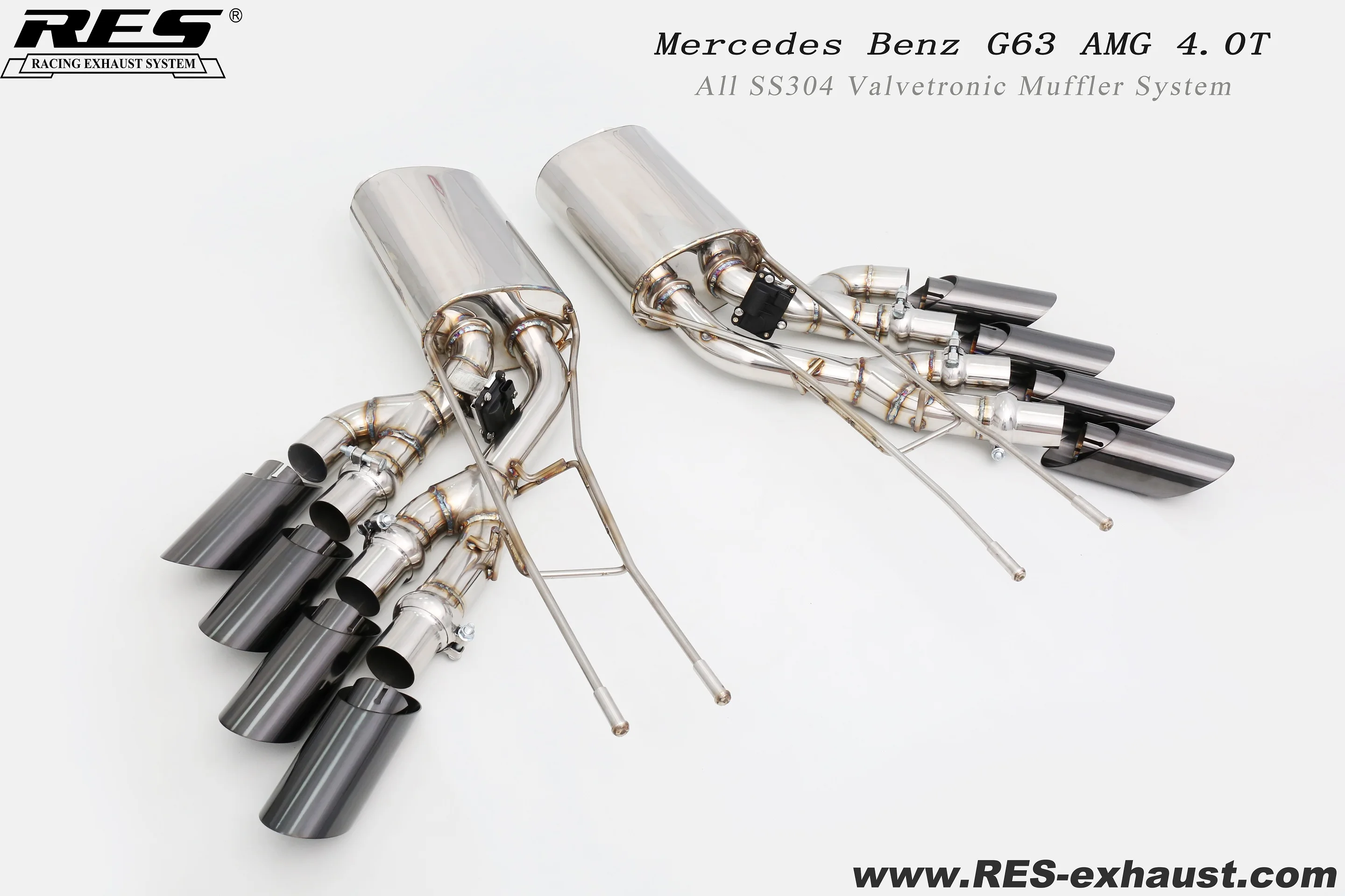 G63 AMG Valvetronic Catback Exhaust System For Mercedes-Benz G65/G63/G55 W463 4.0T/5.5T/6.0 M279/M157/M113 Muffler Car Exhaust