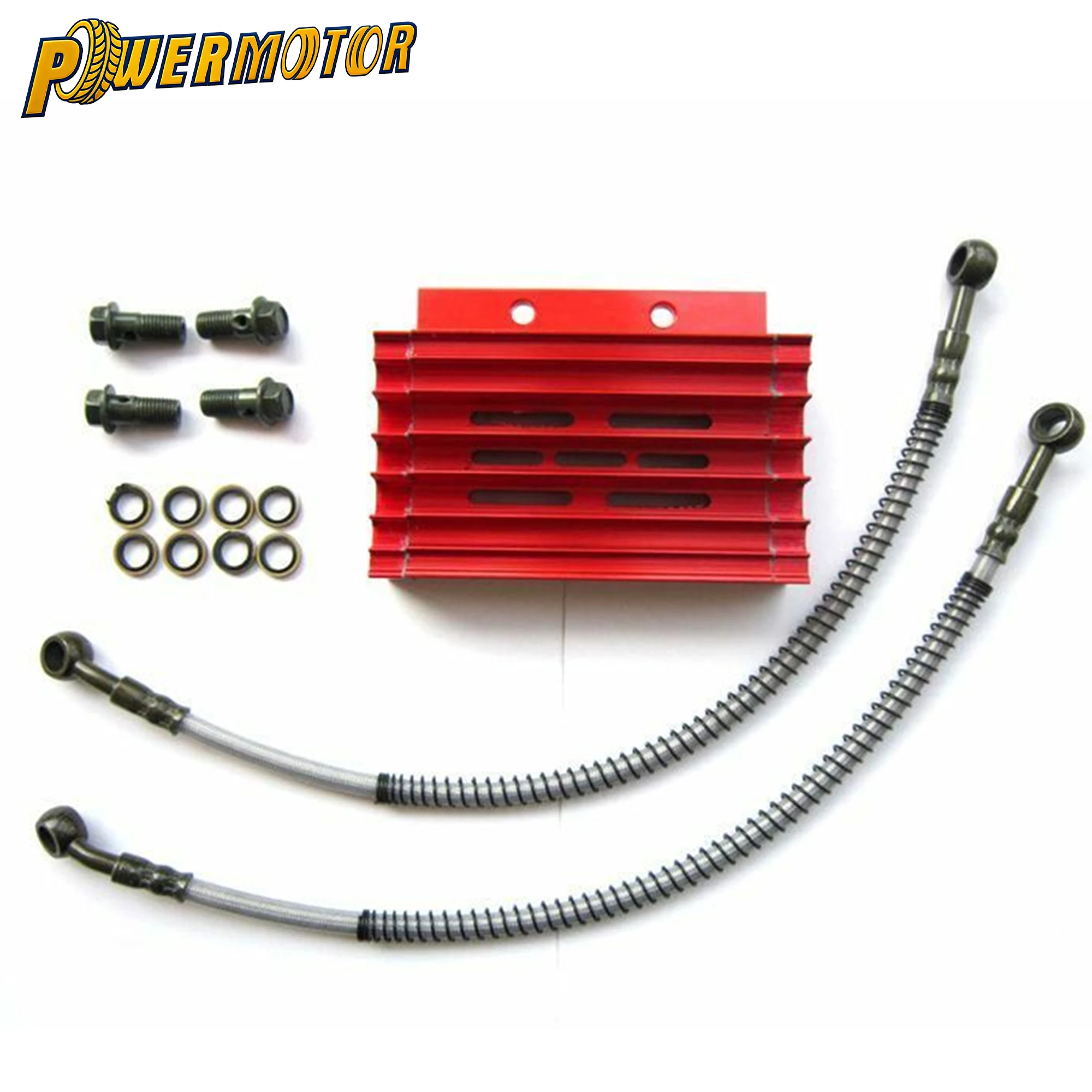 

Motorcycle Oil Cooler Oil Radiator Kit Aluminum Alloy for LIFAN 50cc 110cc 125cc Motocross Dirt Pit Bike ATV Quad Motorcycle