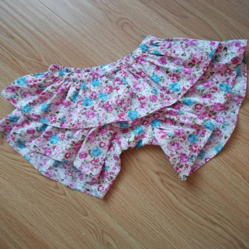 

Men's Floral Print Thin Cotton Underwear Triangle Panties Breathable Ruffle Trim Briefs Comfortable Sweet Pants BF Private Party