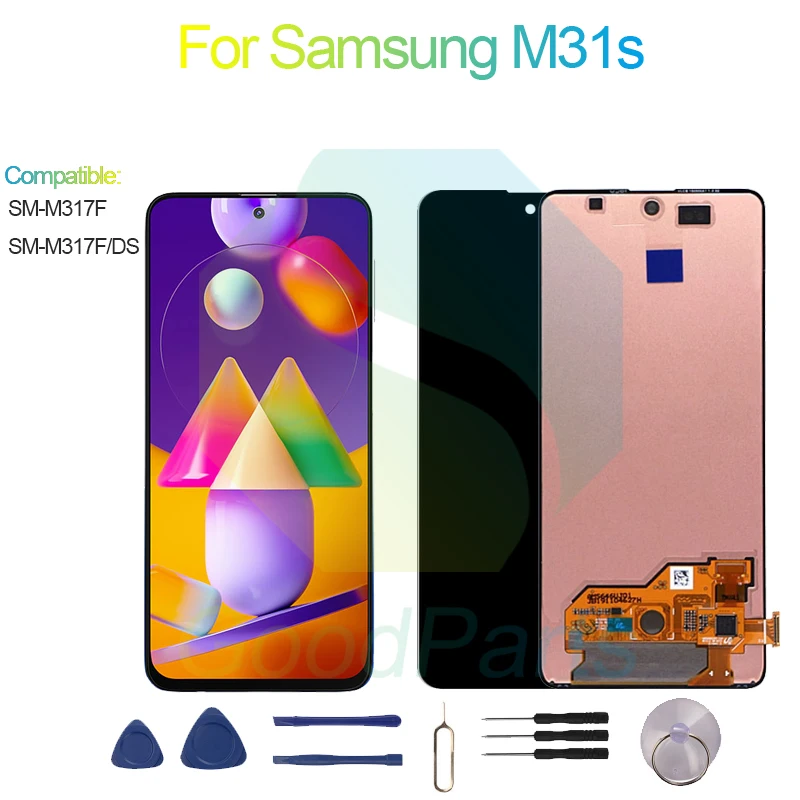 

ЖК-экран для Samsung M31s, диагональ 6,5 дюйма, SM-M317F/DS M31s, сменный сенсорный дигитайзер в сборе