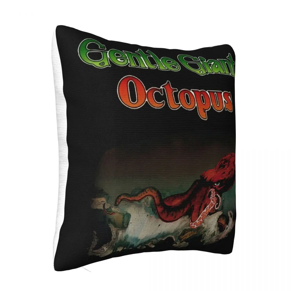 Gentle Giant Octopus Black Hard Rock Elp Emerson Lake And Palmer Caravan Rock Slogan Halloween Music Pillow Case