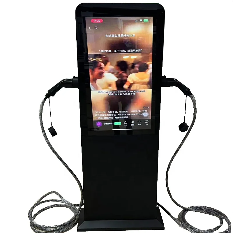 2025 شاحن EV قابل للتخصيص نوع 2 صندوق الحائط 44 كيلو واط 22 كيلو واط 14 كيلو واط التيار المتناوب EVSE APP وبطاقة التمرير محطة شحن السيارة الكهربائية #1