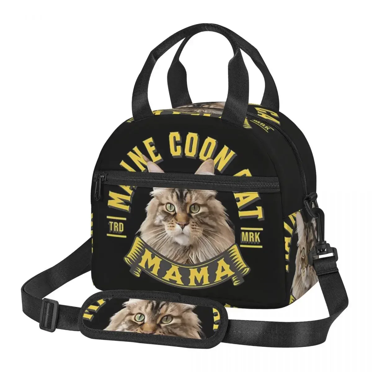 

Maine Coon Cat Mama, Maine Coon Cat Mom Lunch Bags Insulated Bento Box Lunch Tote Picnic Bags Thermal Bag for Woman Work