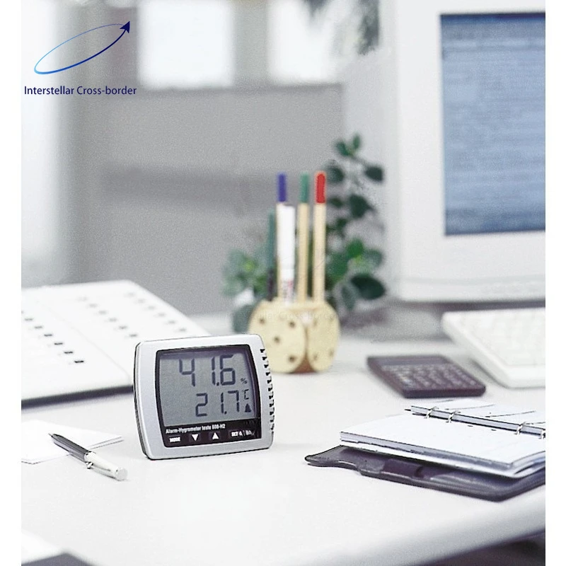 

High Precision Digital Display Thermohygrometer 608H2 - For Household & Industrial Use, Accurate Temp & Humidity Monitoring