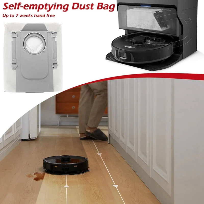 Para Roborock S8 Maxv Ultra Robot aspirador Cepillo Lateral principal filtros Hepa paño de mopa bolsas de polvo piezas de repuesto