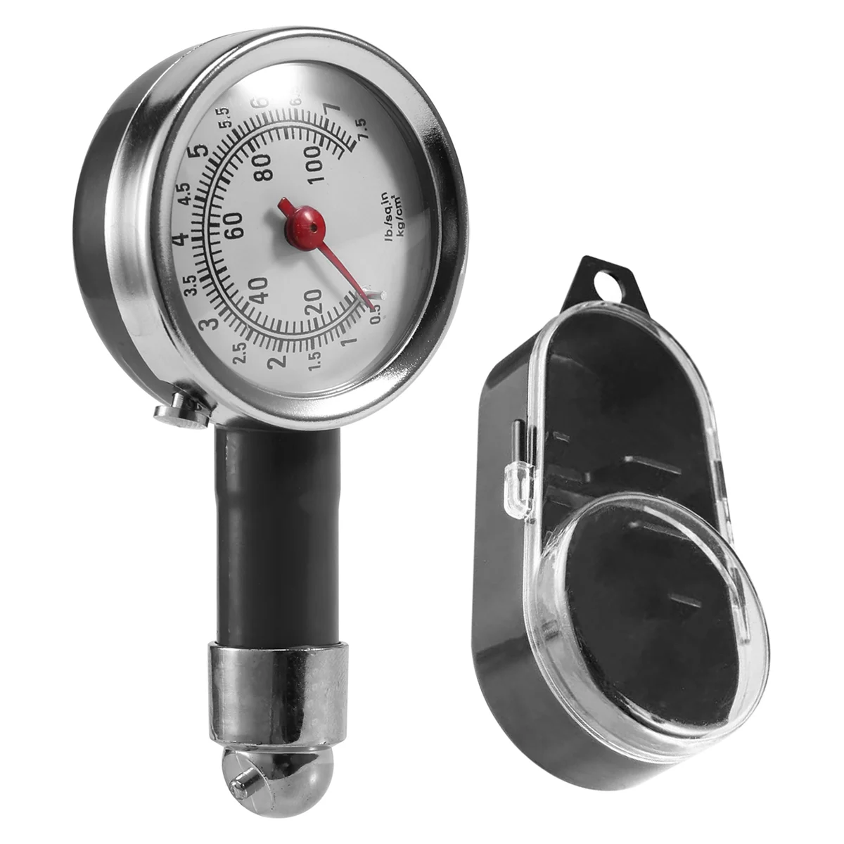 Small Tire Pressure Gauge 10-100PSI, Accurate Mechanical Zinc Alloy Air Gage for Motorcycles,Cars,SUV ATV