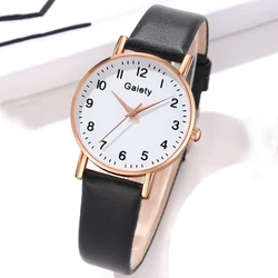 1Pcs GAIETY Minimalist Style Arabic Numeral Dial Watch Luxury Couple Casual Quartz Watch Is The Perfect Gift For Her (No Box)