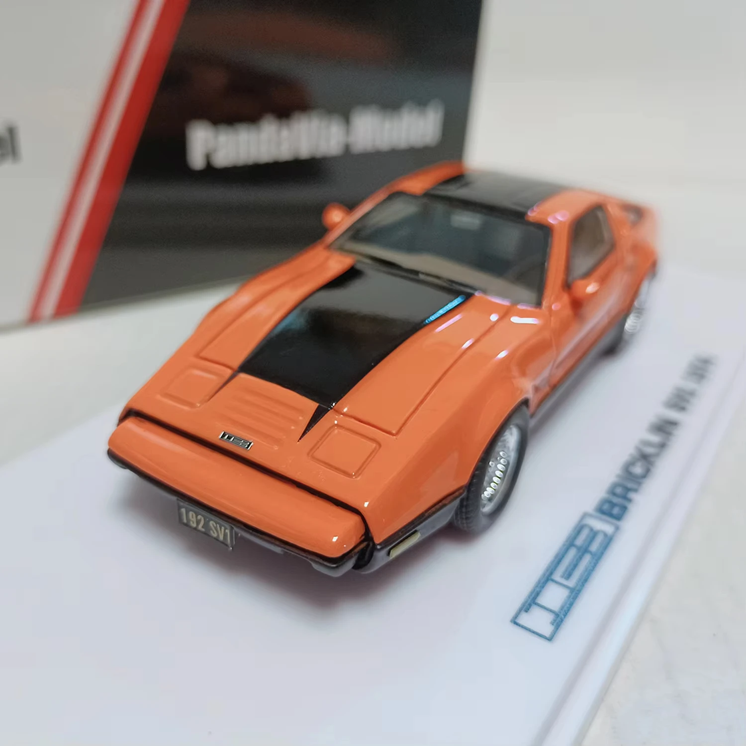 

PandaVia 1:43 Scale Resin 1974 Bricklin SV1 Film Version Toys Cars Model Classics Nostalgia Adult Gifts Souvenir Static Display