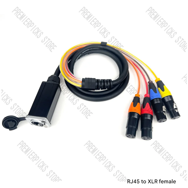 Lighting Console Network Expander RJ45 Cable One Point Four To Kanon Male and Female MA2 Signal Converter