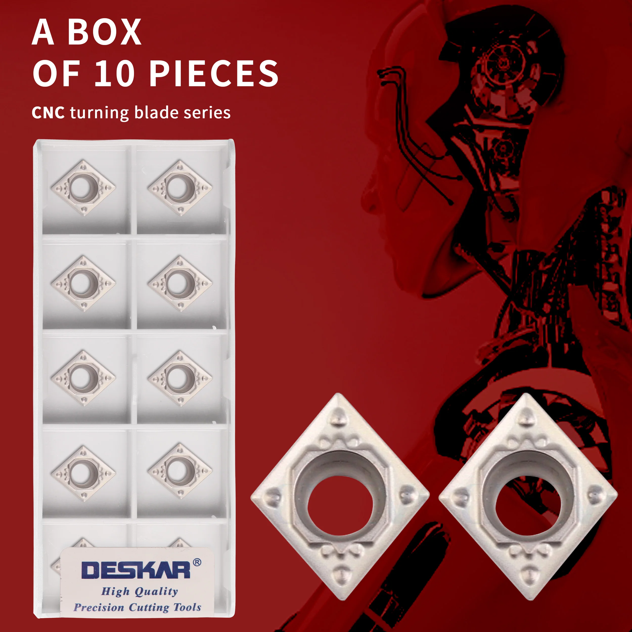 CCMT09T308-HQ LF90 HQ HQ LF90 Cermet materiale inserti per tornitura utensili per tornio CNC inserti in metallo duro adatti per il taglio di acciaio