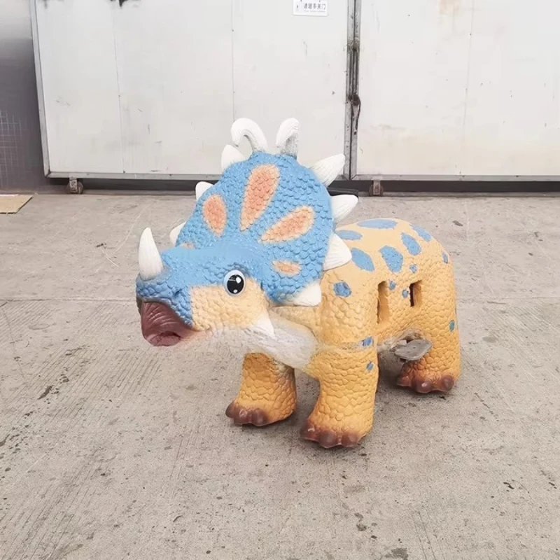 

Small Indoor Walk Dinosaur Ride Kids Mall Public Adventure Park Made of Durable Genus