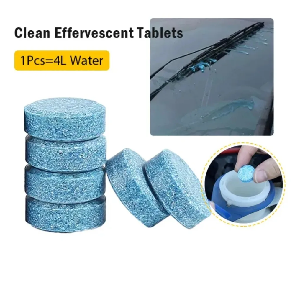 100/10pcs Car Solid Cleaner Effervescent Tablets Wiper Essence Automobile Accessories for Window Windshield Glass Cleaning