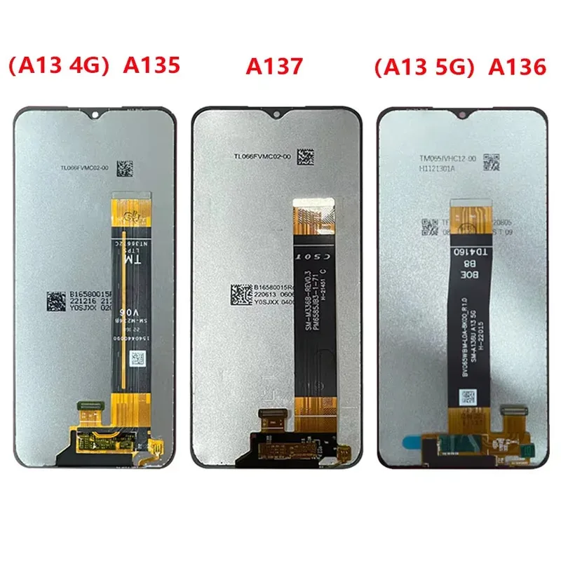 Para samsung galaxy a13 4g a137 display lcd sensor de tela toque digitador assembléia substituição 6.5 “a13 5g a136b lcd