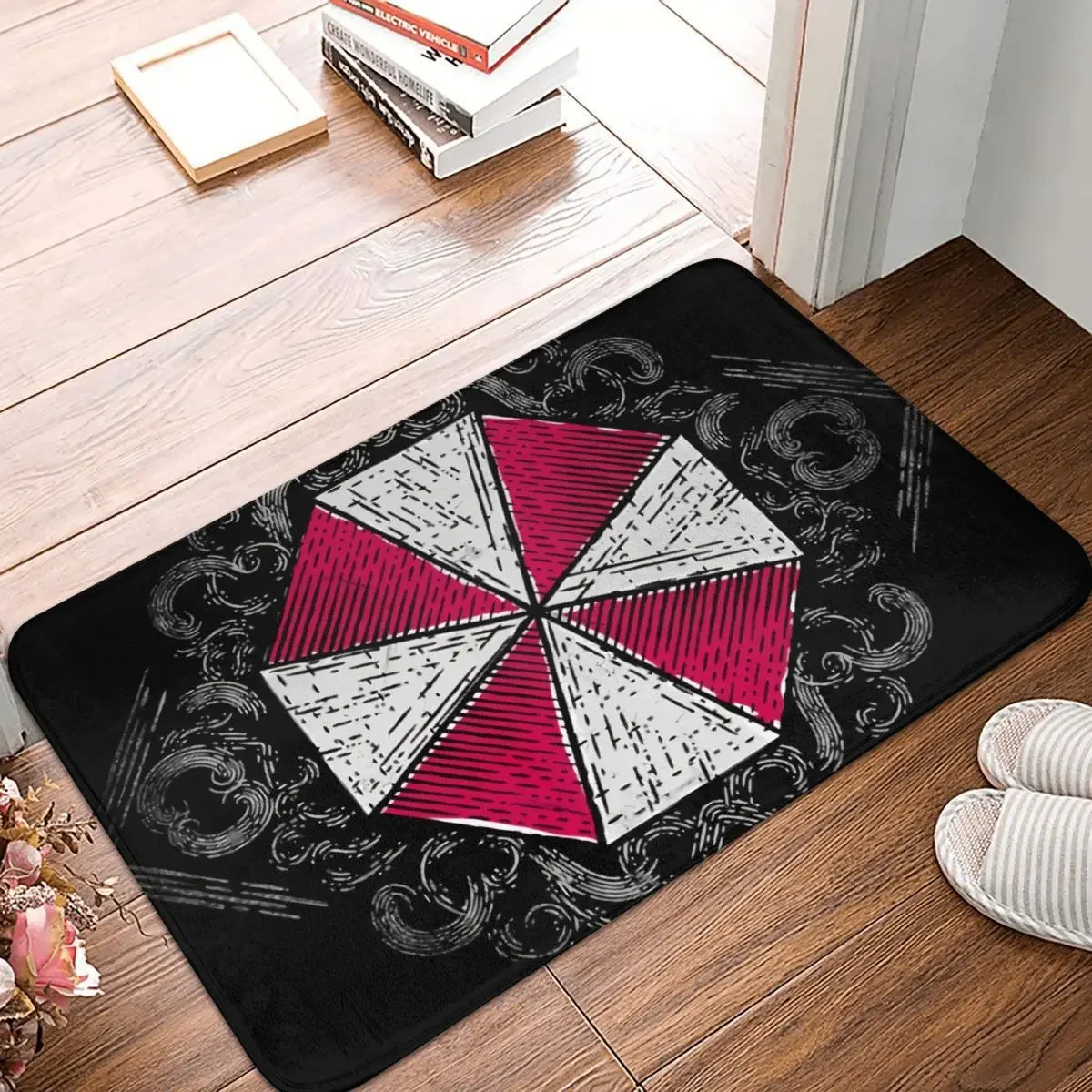 Non-Slip Carpet Umbrella Corporation Village Art Doormat Living Room Bath Mat Welcome Decoration Rug