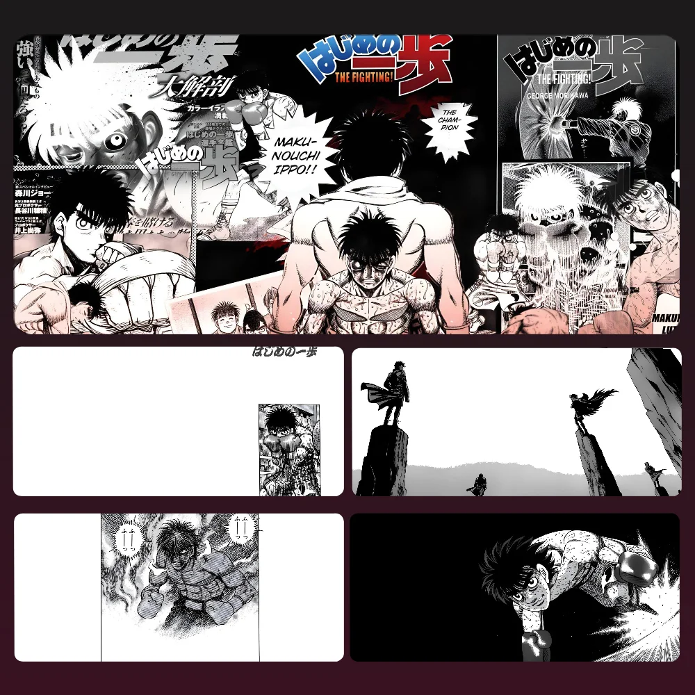 

anime H-Hajime-no-Ippo Mousepad Mouse Mat Desk Mat With Pad Gaming Accessories Prime Gaming XXL Keyboard Pad