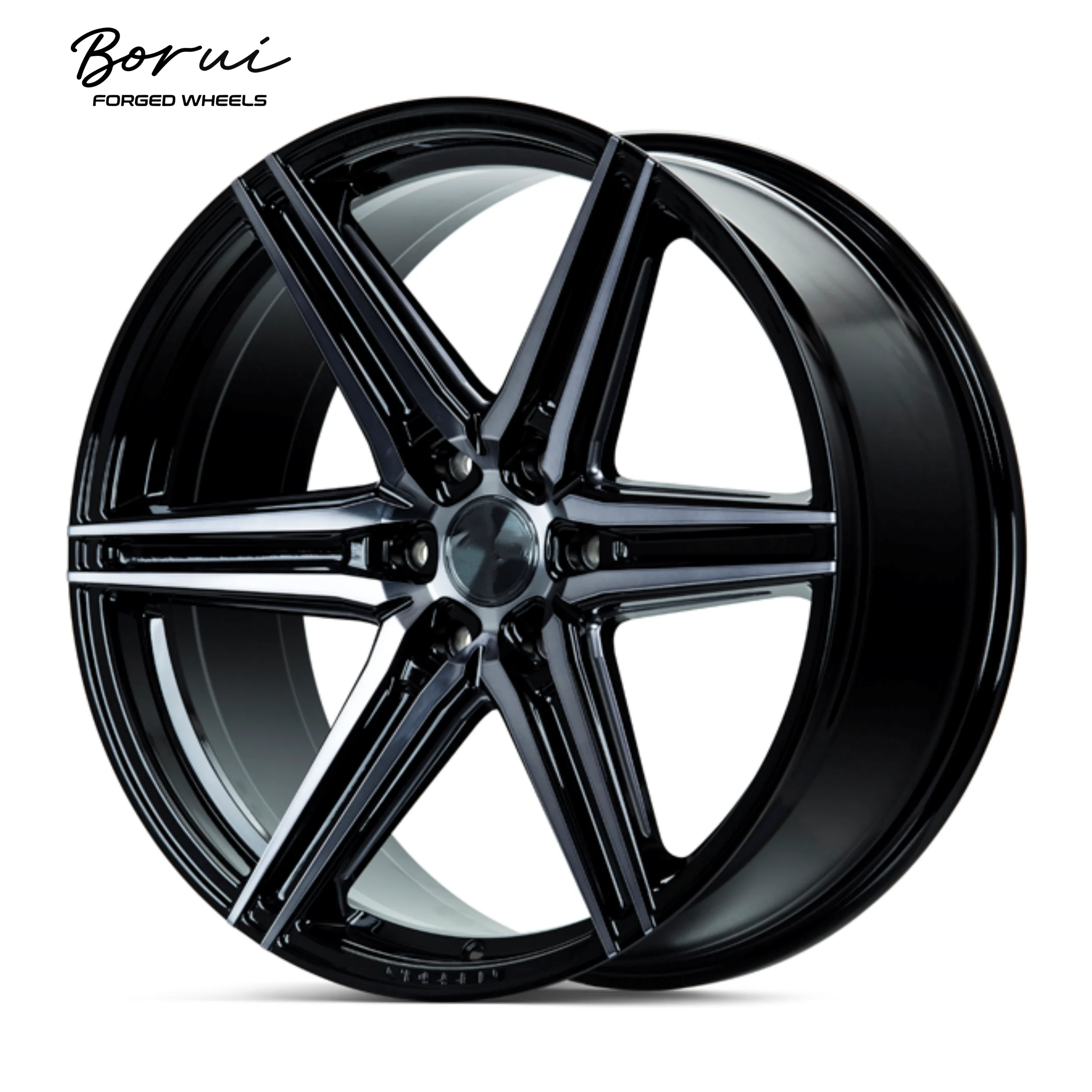 

Кованое колесо Borui 26x14, кованые колеса для грузовиков 6x5,5, изготовленный на заказ сплав глубокой тарелки 5x114,3 5x130 5x1 5x112 WHELLS Luxury