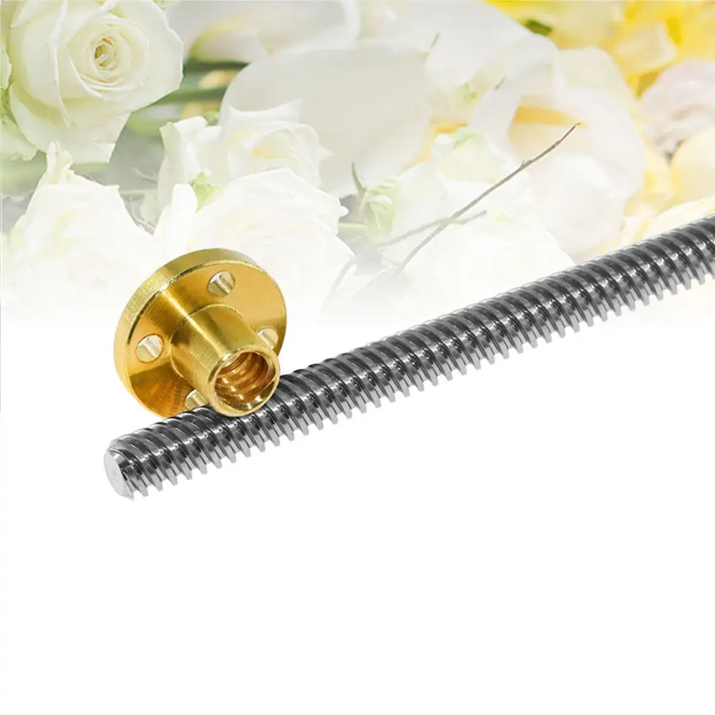 

3D Printer 320Mm T8 Lead Screw Stainless Steel Copper Nut Quiet Smooth Low Maintenance Stepper Motor Threaded Rod