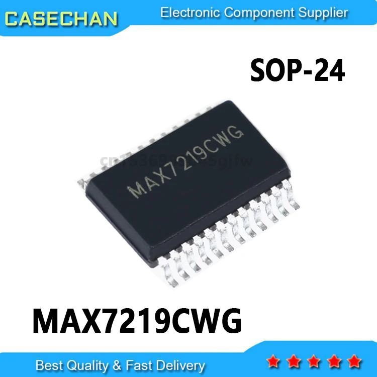 10PCS MAX7219CWG MAX7219  SOP-24