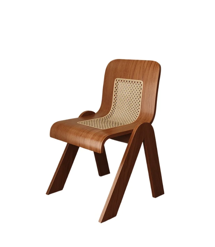 

Rattan casual home backrest chair negotiation ins designer modern simple small apartment