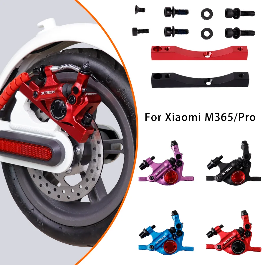 Aluminium Alloy Hydraulic Brake Calipers For Xiaomi M365/Pro Electric Scooter ZOOM Xtech HB100 Upgrade 110/120mm Disk Brakes Pad