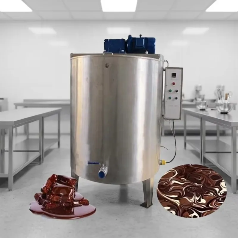 New Chocolate Factory Use Purple Pure Chocolate Warm Holding Melting Tank Stirring Function Chocolate Tempering Machine