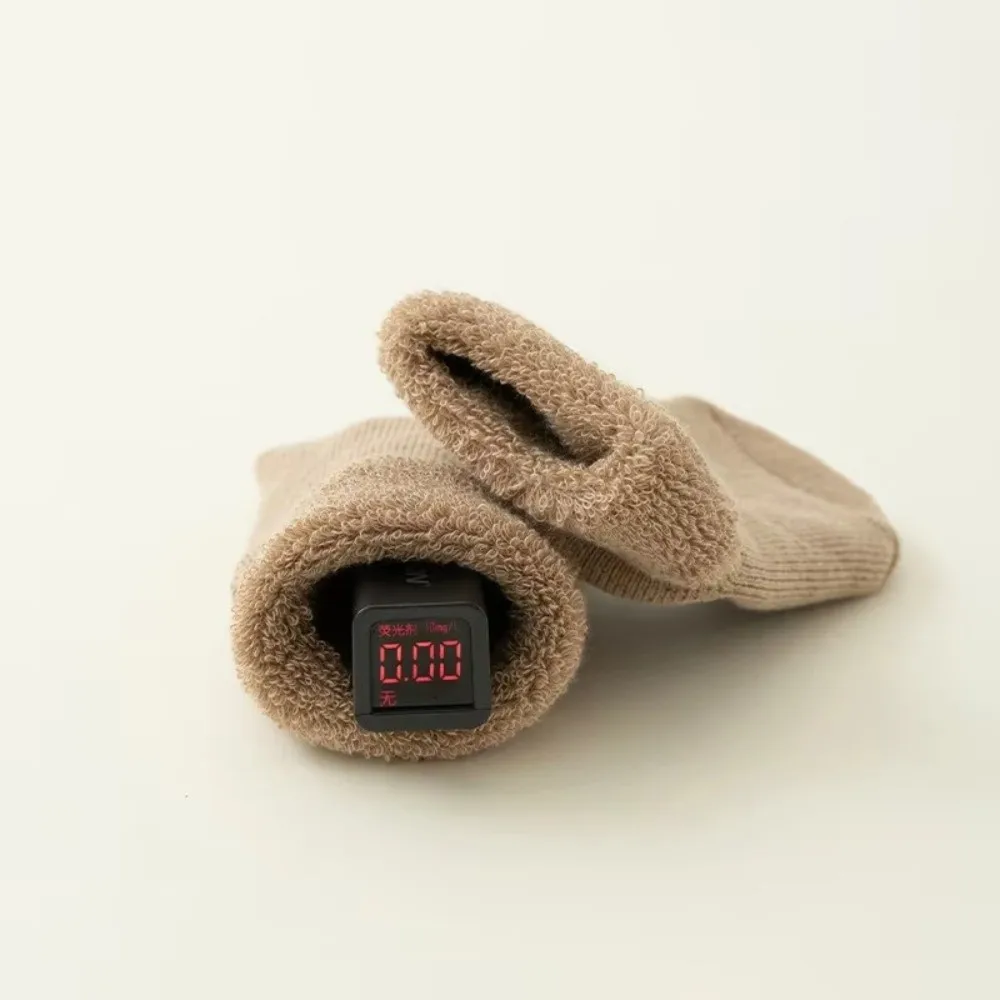 Kids Woolen Socks Fashion 0-3Year Winter Thick Warm Velvet Lining Toddler Baby Socks Newborn Footwear Looped Children Stockings