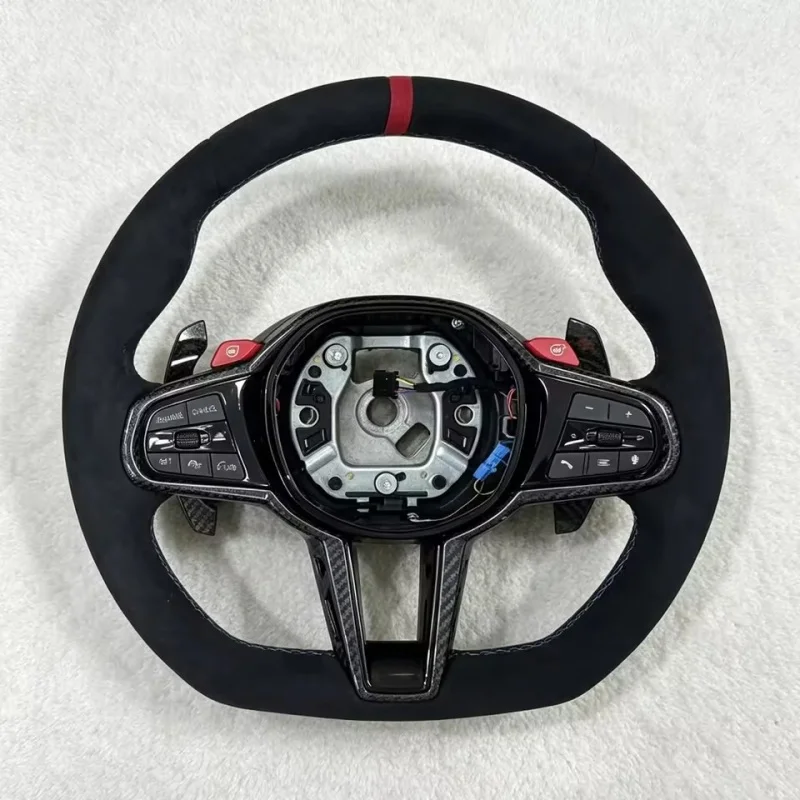 Customized Suede Car Steering Wheel For BMW G02 G05 G06 G20 G21 G22 G26 G30 G34 G35 G80 G87 M440i X3 X4 X5 CS Steering Wheel