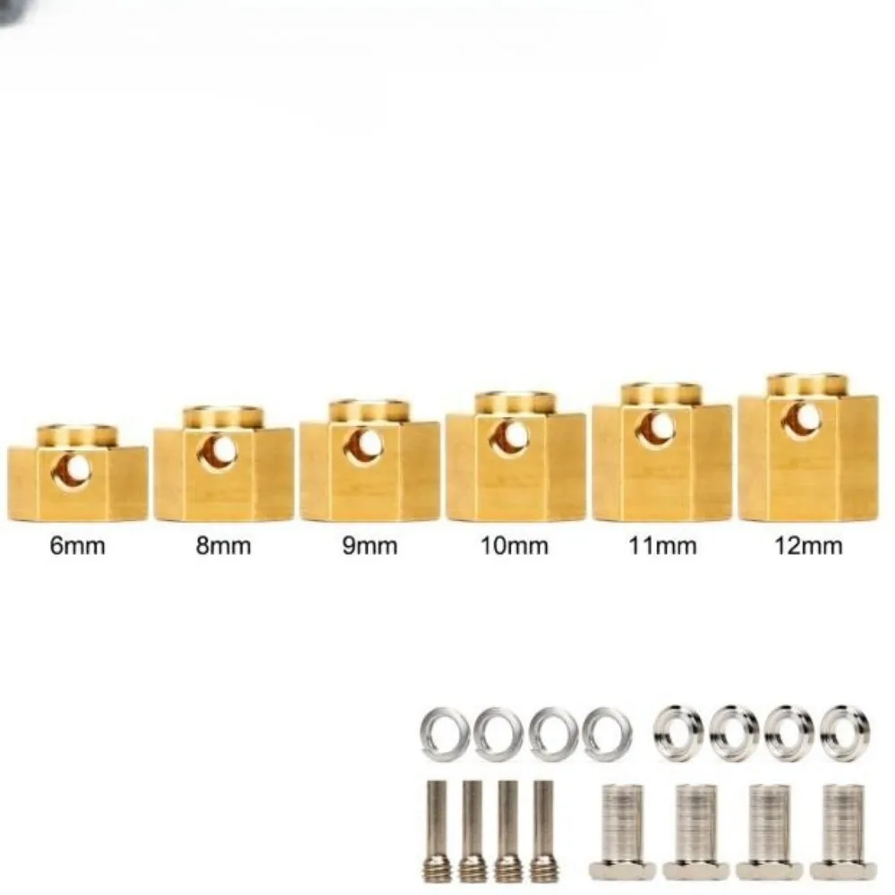 اتسعت النحاس مقرنة محول 6-12 مللي متر ل 1/10 RC الزاحف سيارة Traxxas TRX4 المدافع برونكو محوري SCX10 RC4WD D90 الشبح رانجلر